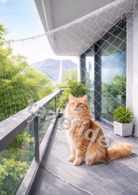 Kedi & Kuş Koruma Filesi (Balkon Filesi) 4 Metre En (400 cm) ek görsel