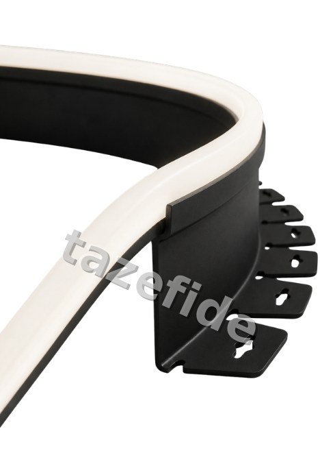Beyaz Neon Led Takılabilir Plastik Çim Sınırlayıcı 25 m ek görsel